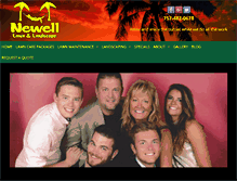 Tablet Screenshot of newelllawnandlandscape.com